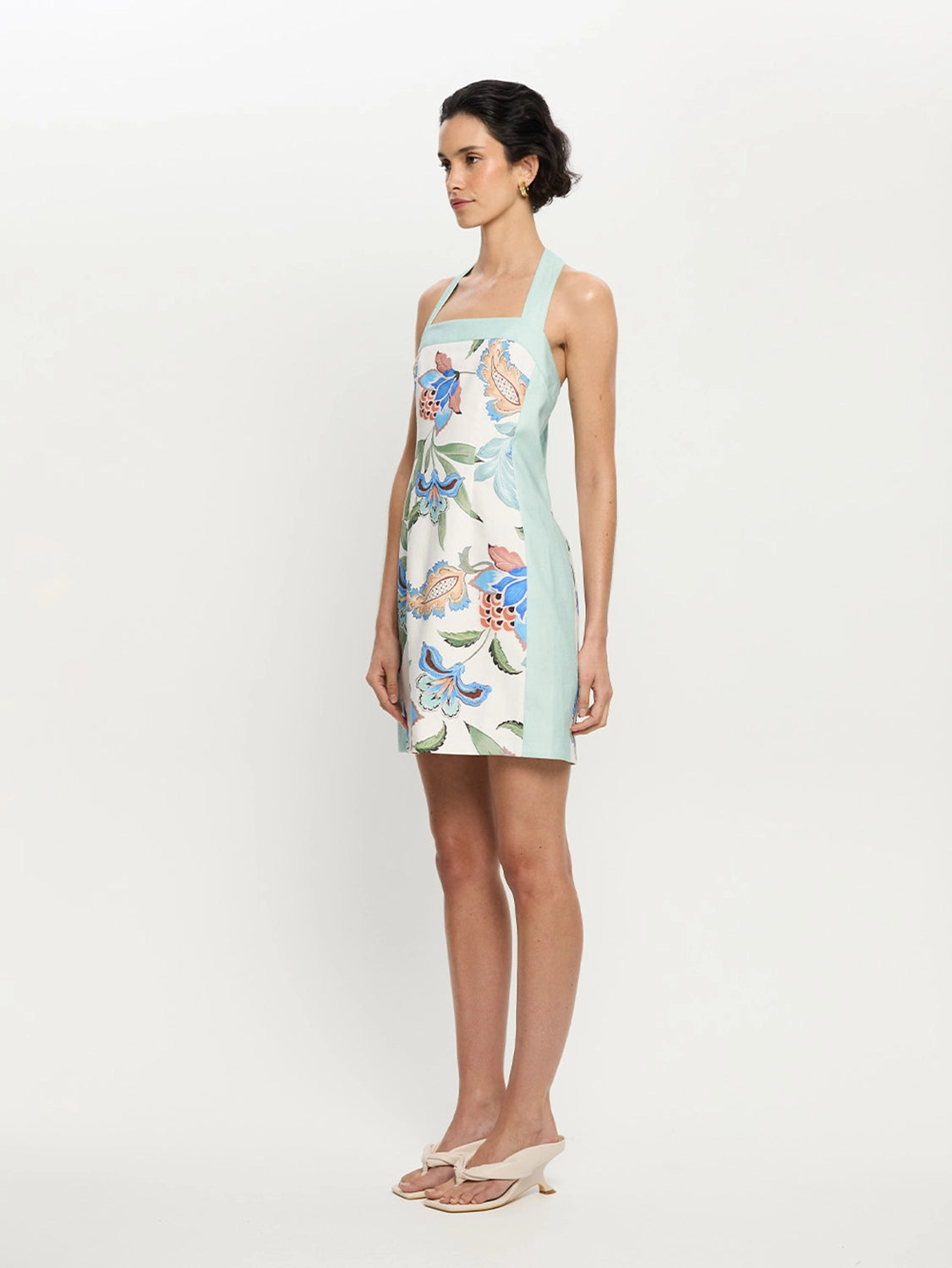 KIVARI | Azure Halter Mini Dress