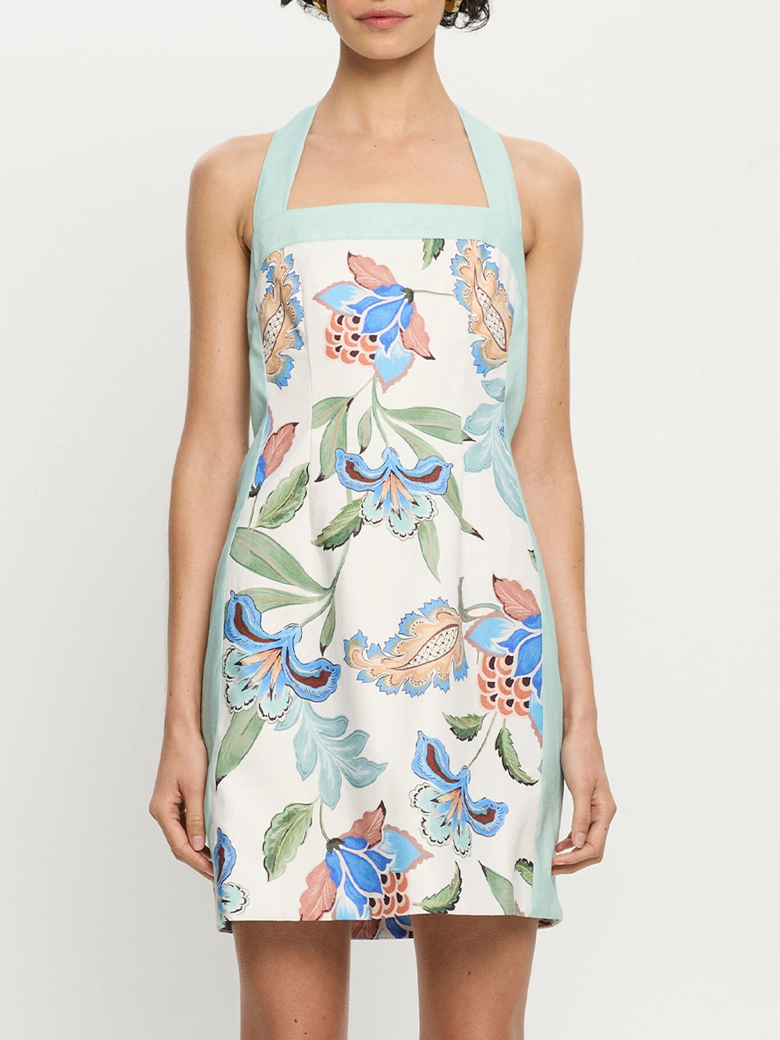 KIVARI | Azure Halter Mini Dress