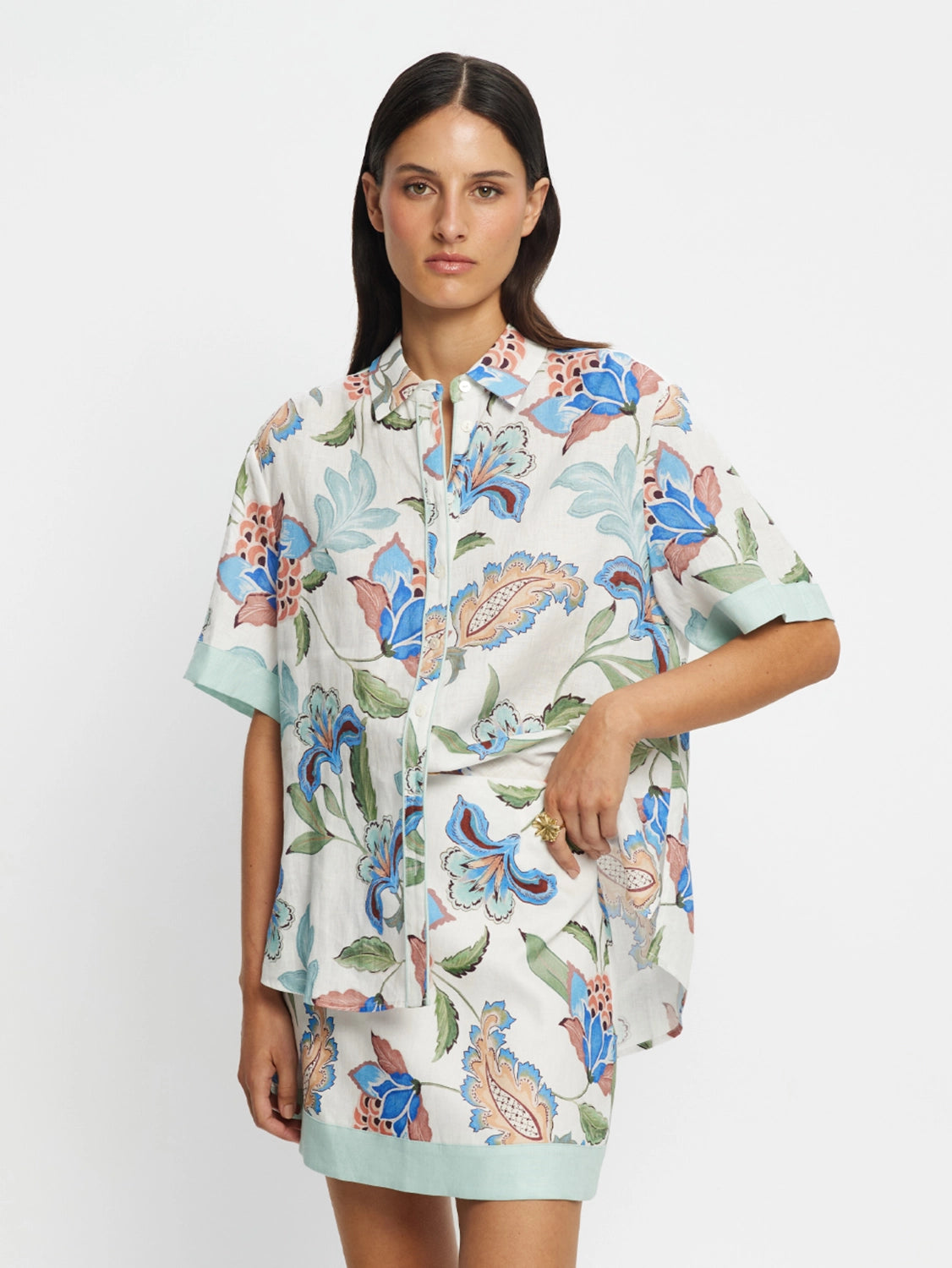 KIVARI | Azure Mini Skirt