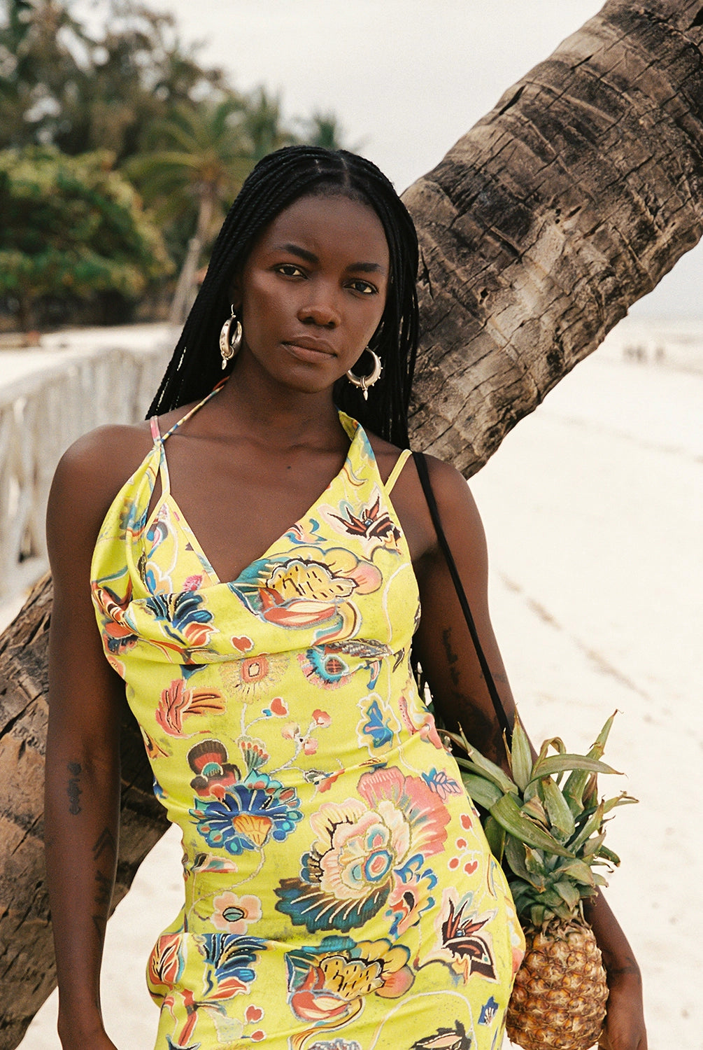 Kinga Csilla | Bacio di Mare Halter Midi Dress