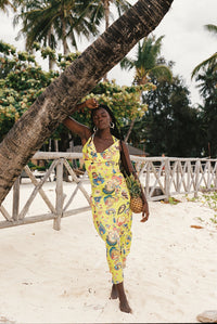 Kinga Csilla | Bacio di Mare Halter Midi Dress