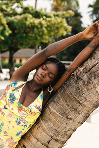 Kinga Csilla | Bacio di Mare Halter Midi Dress