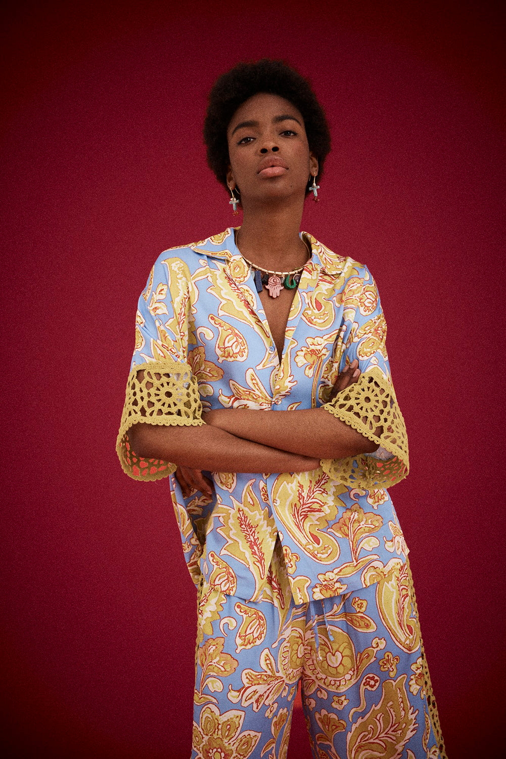 Kinga Csilla | Blue Miller Liu Blouse