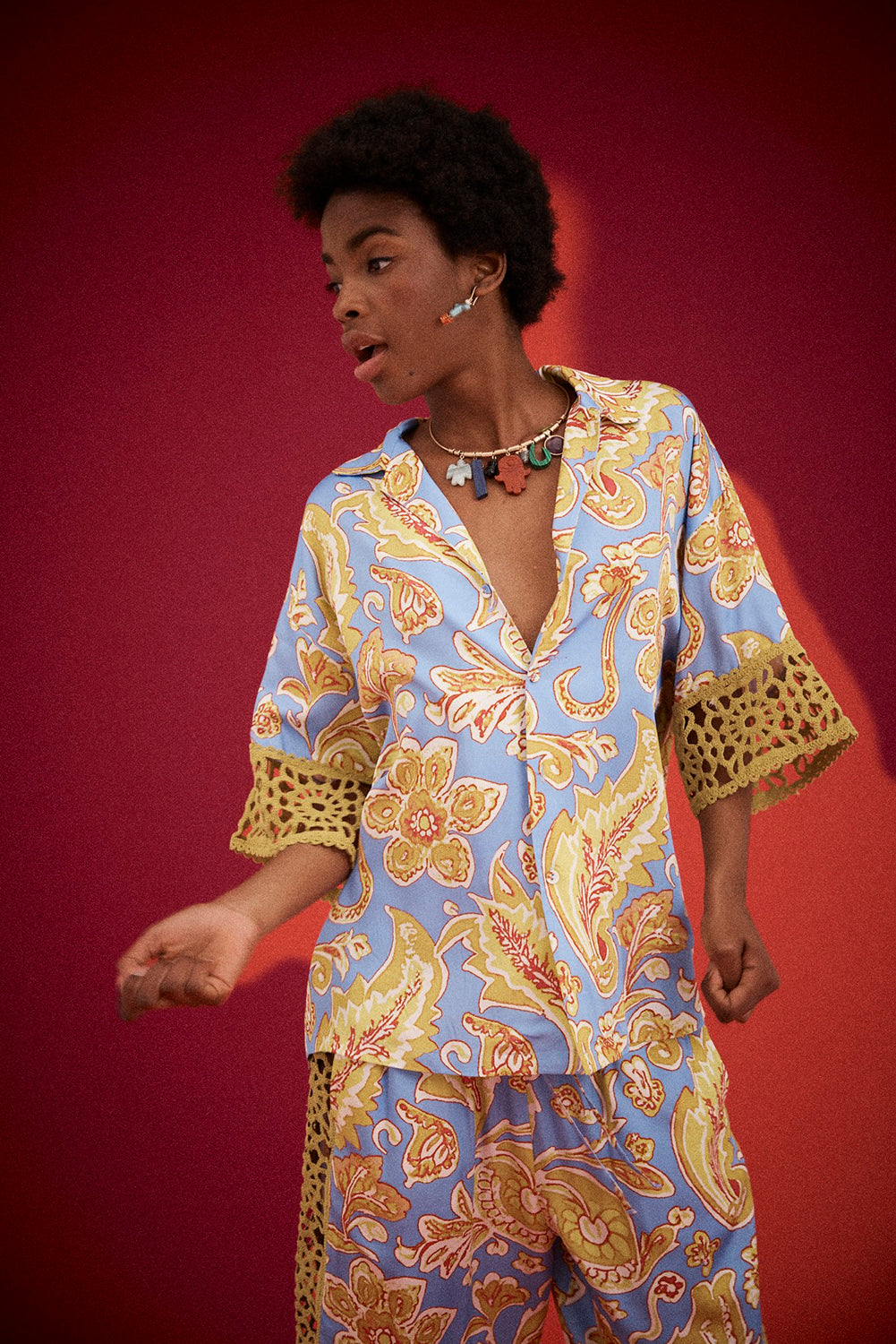Kinga Csilla | Blue Miller Liu Blouse