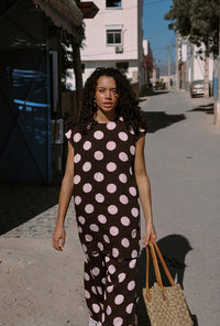 Kinga Csilla | Bowie Spot Shift Mini Dress