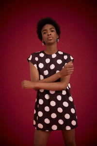 Kinga Csilla | Bowie Spot Shift Mini Dress