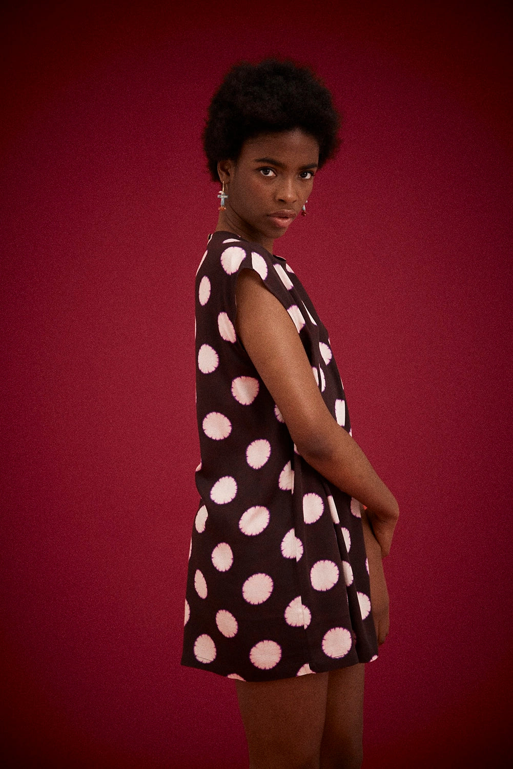 Kinga Csilla | Bowie Spot Shift Mini Dress