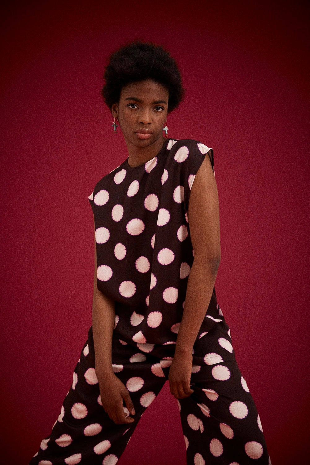 Kinga Csilla | Bowie Spot Shift Mini Dress