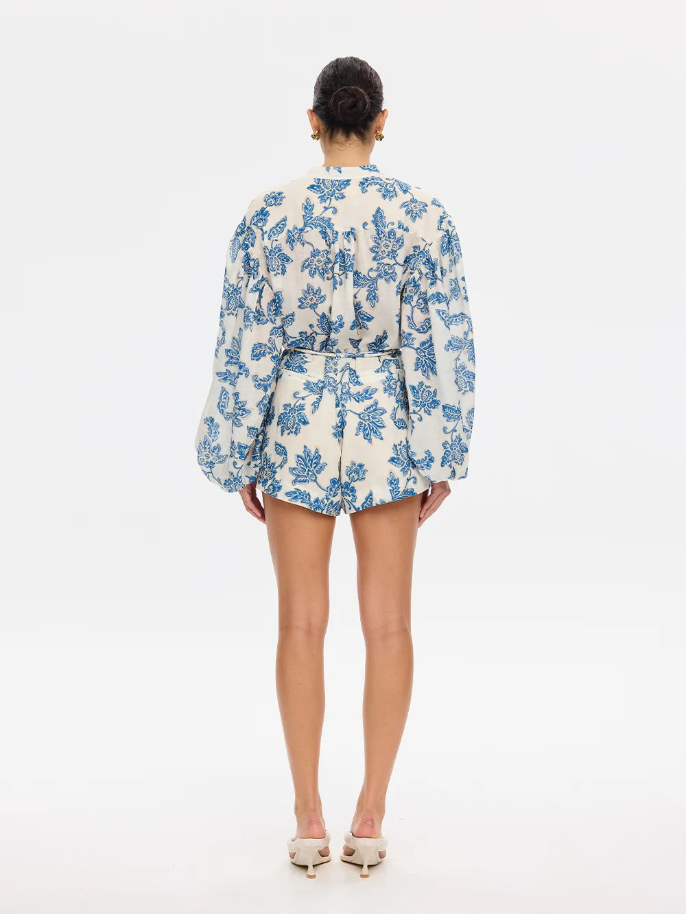 KIVARI | Bluebell Playsuit - Blue Ecru