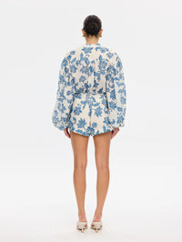 KIVARI | Bluebell Playsuit - Blue Ecru