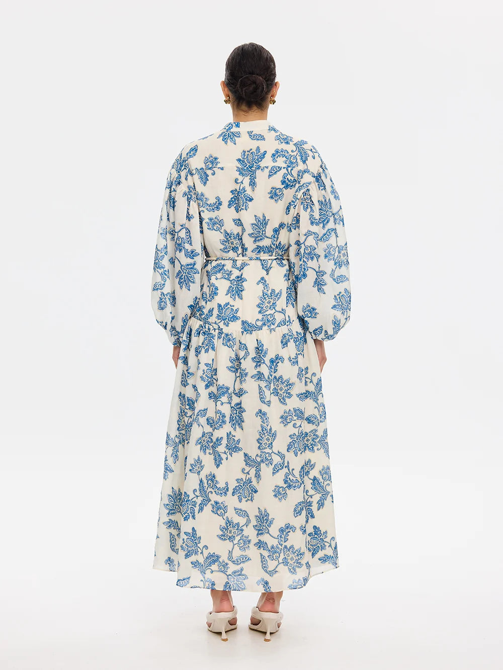 KIVARI | Bluebell Maxi Dress - Blue Ecru