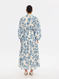 KIVARI | Bluebell Maxi Dress - Blue Ecru