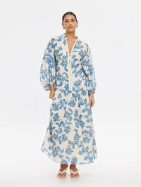 KIVARI | Bluebell Maxi Dress - Blue Ecru