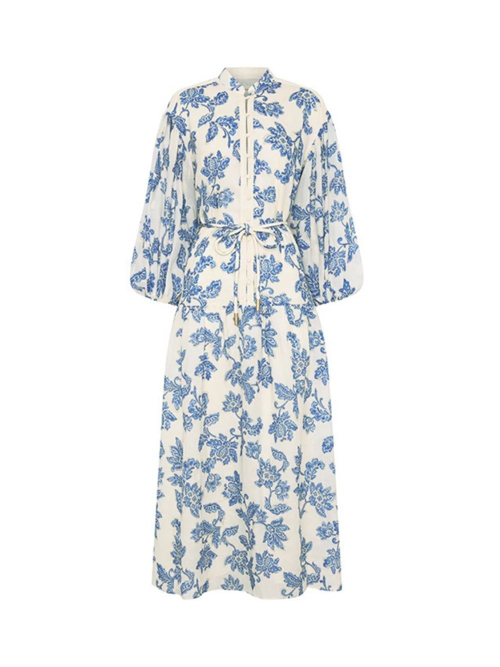 KIVARI | Bluebell Maxi Dress - Blue Ecru