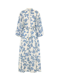 KIVARI | Bluebell Maxi Dress - Blue Ecru
