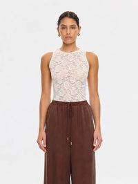 KIVARI | Bonnie Lace Tank - Ivory