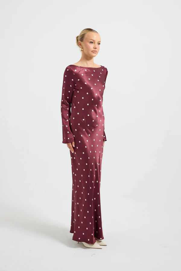 Pasduchas | Rowan Sleeve Midi - Cherry/Pink Spot