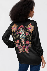 JOHNNY WAS | THE SLIM AUDREY COLLARED SHIRT - DOMITILA C18225-O