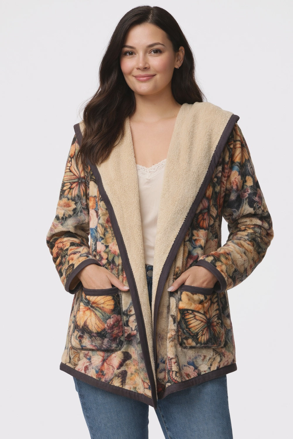 JOHNNY WAS | JOAN SHERPA JACKET REVERSIBLE - TEYROS C42325-O