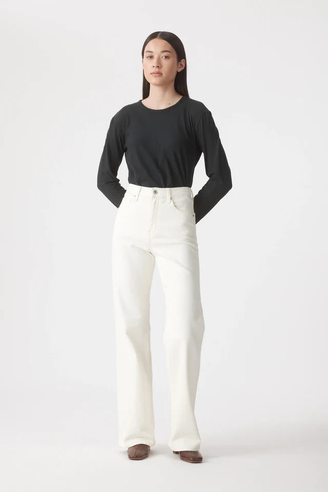 Outland Denim | Cindy High Bootleg Jean 29 - Soft White