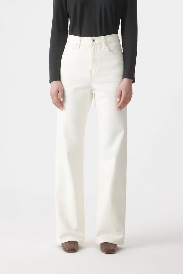 Outland Denim | Cindy High Bootleg Jean 29 - Soft White