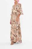 CAMILLA | Rose Garden Revolution Waisted Dress With Hem Ruffle