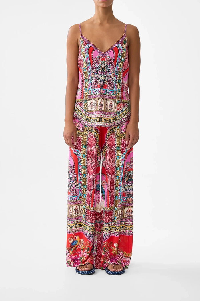 CAMILLA | HEIRLOOM EMPIRE V-NECK BIAS CAMI