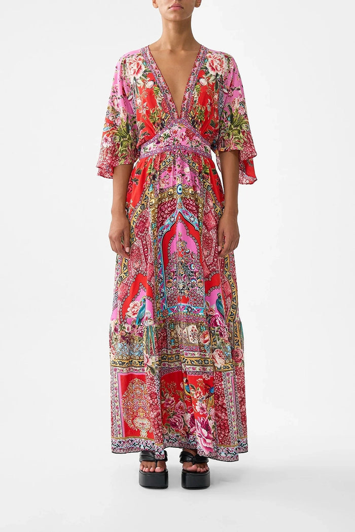 CAMILLA | HEIRLOOM EMPIRE WAISTED DRESS WITH HEM RUFFLE