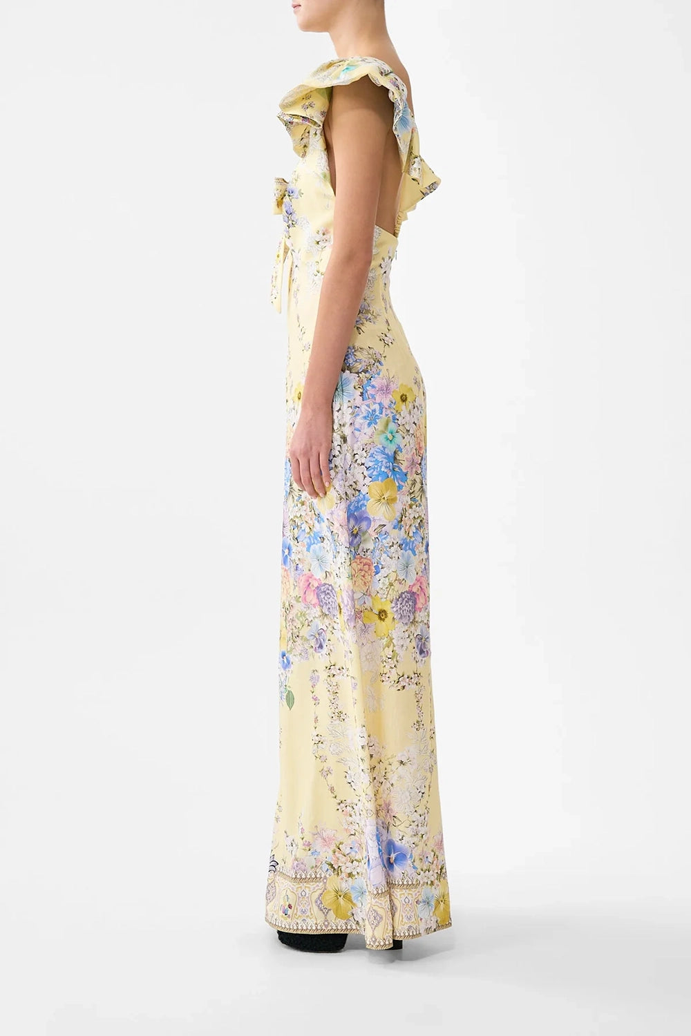 CAMILLA | DARLING BUDS TIE FRONT FRILL SLEEVE JUMPSUIT