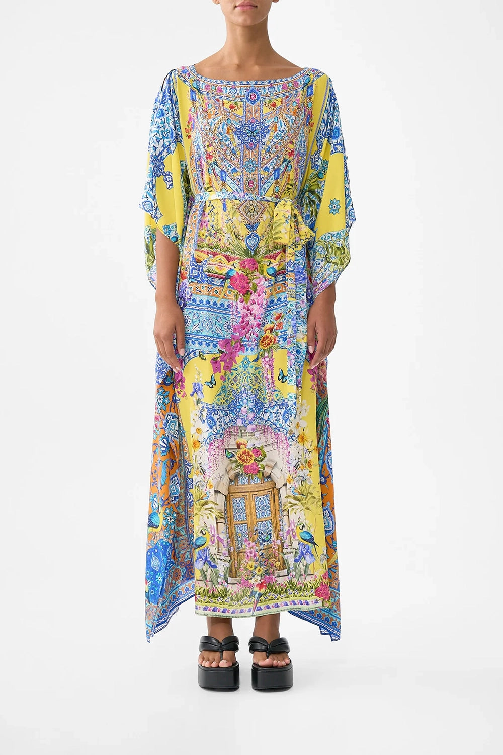 CAMILLA | SULTANAHMET SUMMER SCARF KAFTAN WITH TIE WAIST