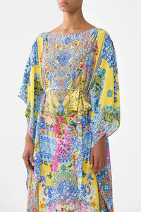 CAMILLA | SULTANAHMET SUMMER SCARF KAFTAN WITH TIE WAIST