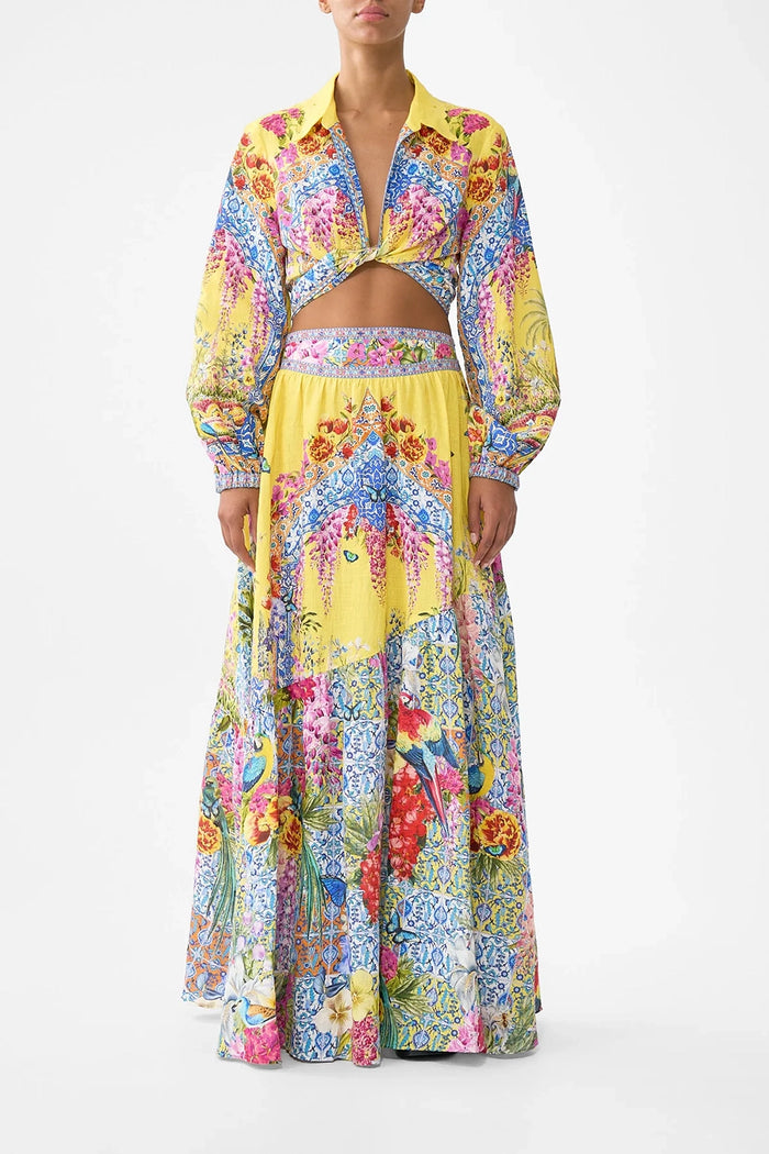 CAMILLA | SULTANAHMET SUMMER SKIRT WITH SHAPED SEAM