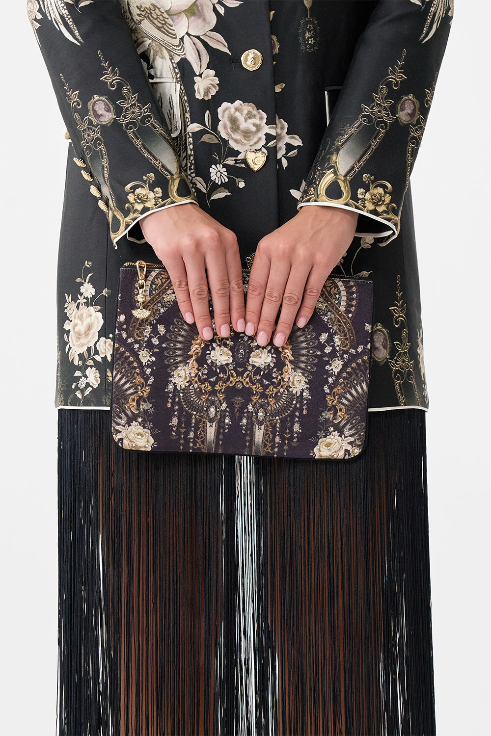 CAMILLA | FLAMENCO FOLKLORE SMALL CANVAS CLUTCH