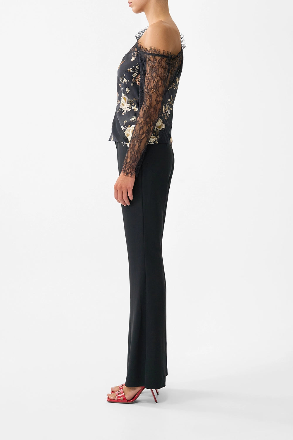 CAMILLA | FLAMENCO FOLKLORE LACE SPLICE ONE SHOULDER TOP