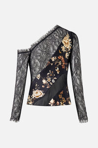 CAMILLA | FLAMENCO FOLKLORE LACE SPLICE ONE SHOULDER TOP