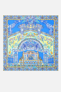 CAMILLA | BENEATH THE ANDALUSIAN SUN LARGE CRYSTALLED SILK SQUARE SCARF