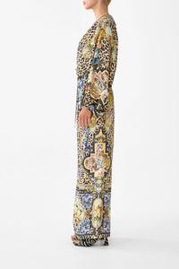 CAMILLA | SEVILLIAN STYLE LACE UP FRONT BLOUSON SLEEVE BLOUSE