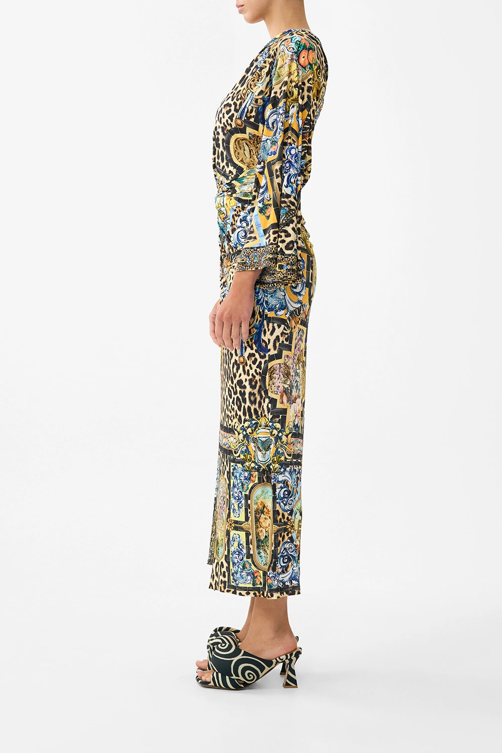 CAMILLA | SEVILLIAN STYLE ONE SHOULDER JERSEY DRESS