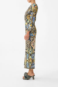 CAMILLA | SEVILLIAN STYLE ONE SHOULDER JERSEY DRESS