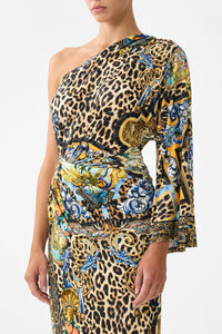 CAMILLA | SEVILLIAN STYLE ONE SHOULDER JERSEY DRESS