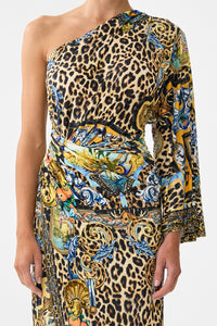 CAMILLA | SEVILLIAN STYLE ONE SHOULDER JERSEY DRESS