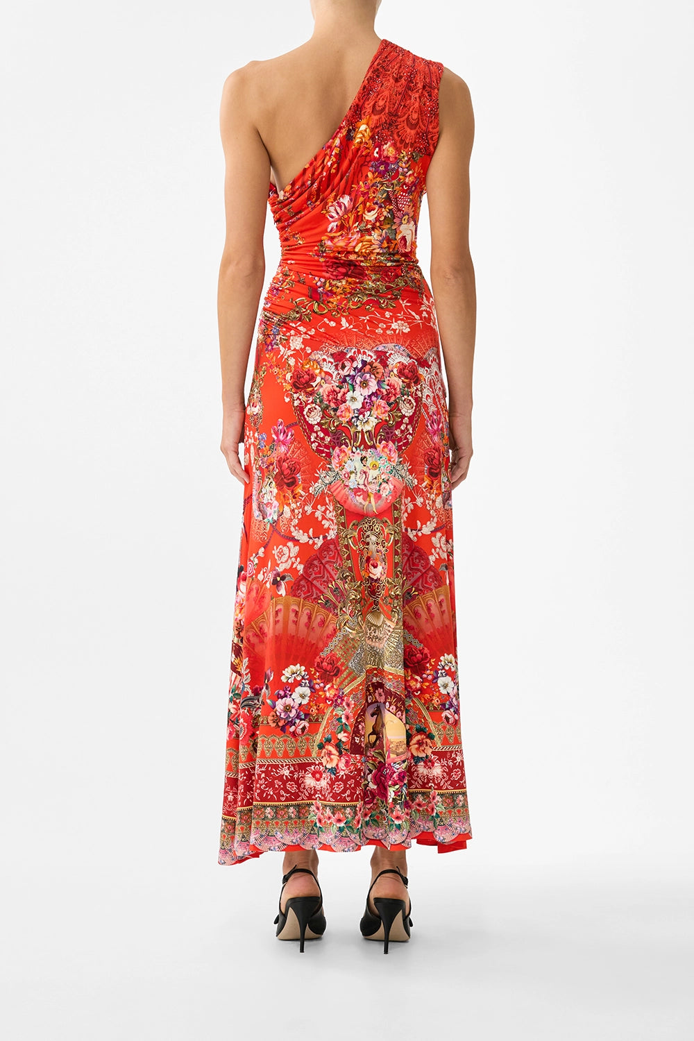 CAMILLA | OLÉ OLÉ GATHERED JERSEY ONE SHOULDER DRESS