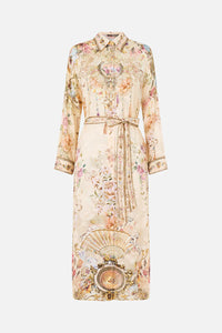 CAMILLA | ADORNED IN ARANJUEZ SHIRT DRESS WITH BACK BUTTON DETAIL