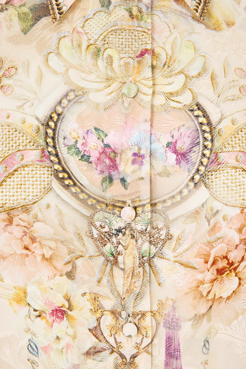 CAMILLA | ADORNED IN ARANJUEZ SHIRT DRESS WITH BACK BUTTON DETAIL