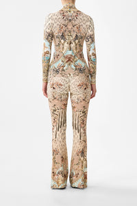 CAMILLA | ARANJUEZ ANIMALIA HIGH WAISTED FLARED TROUSER
