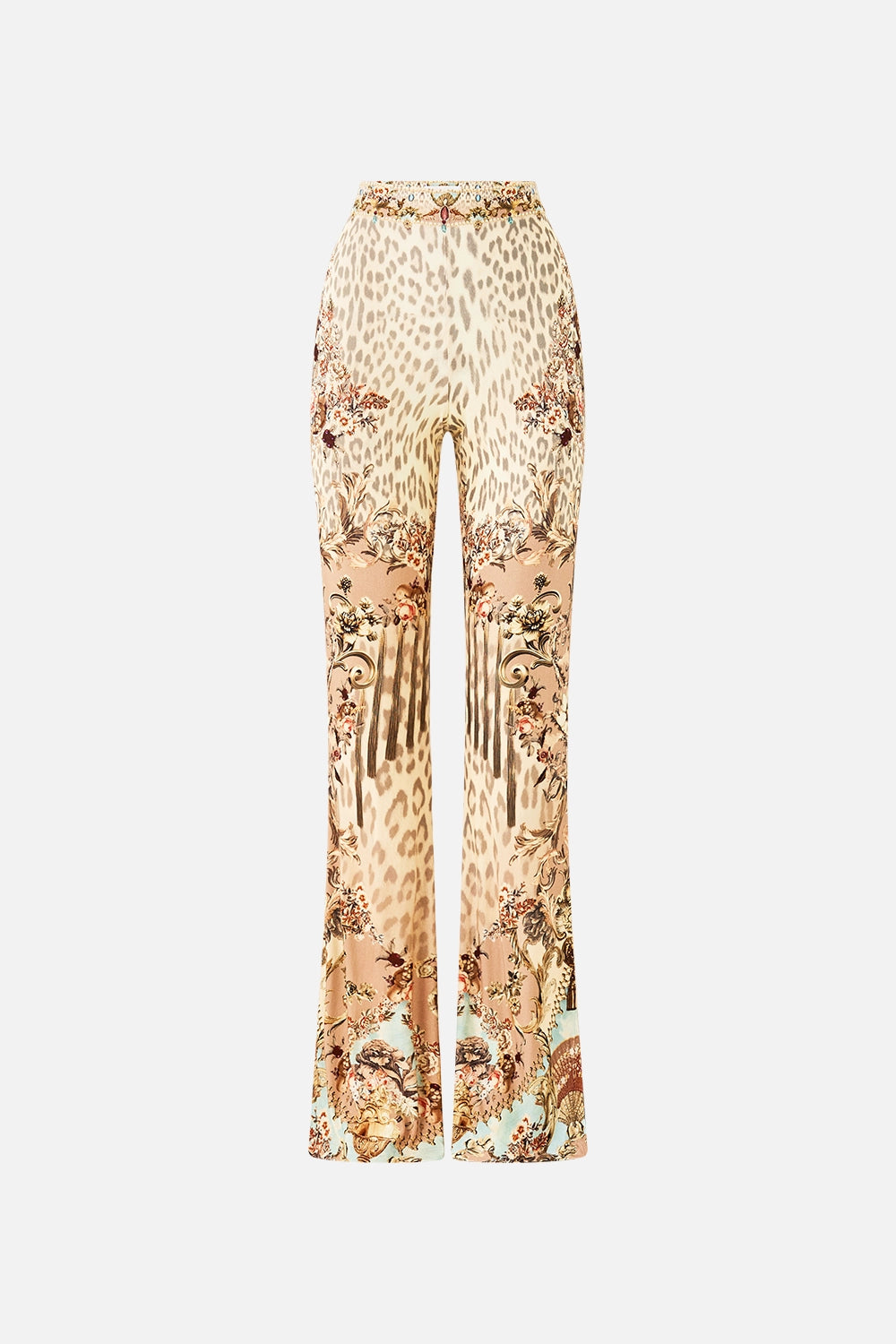 CAMILLA | ARANJUEZ ANIMALIA HIGH WAISTED FLARED TROUSER