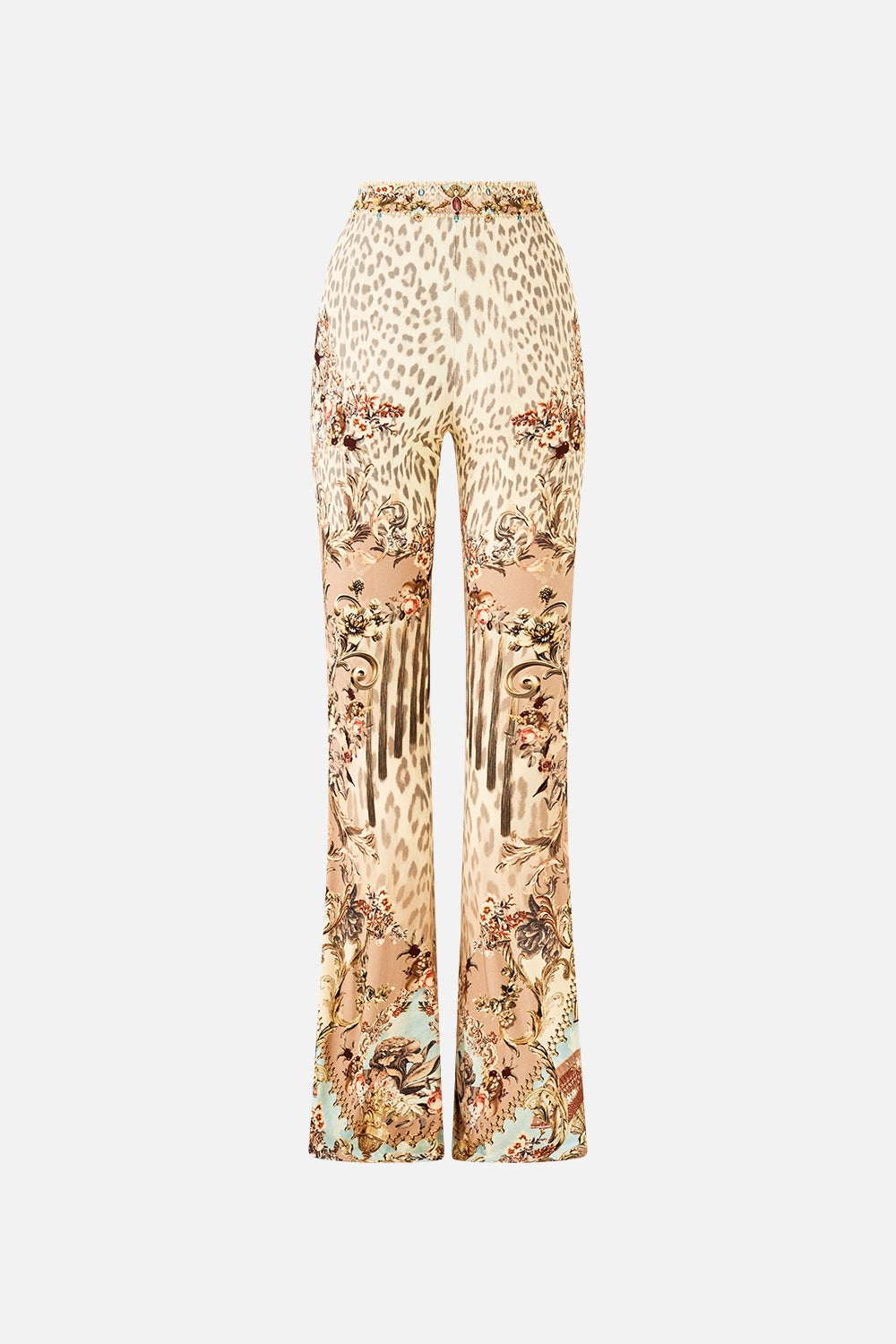 CAMILLA | ARANJUEZ ANIMALIA HIGH WAISTED FLARED TROUSER