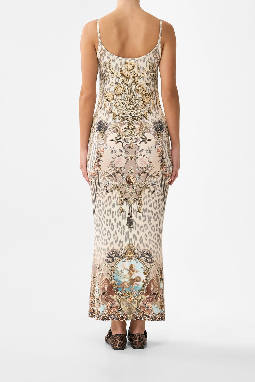 CAMILLA | ARANJUEZ ANIMALIA JERSEY STRAPPY DRESS