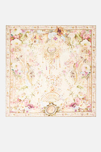 CAMILLA | ADORNED IN ARANJUEZ LARGE CRYSTALLED SILK SQUARE SCARF