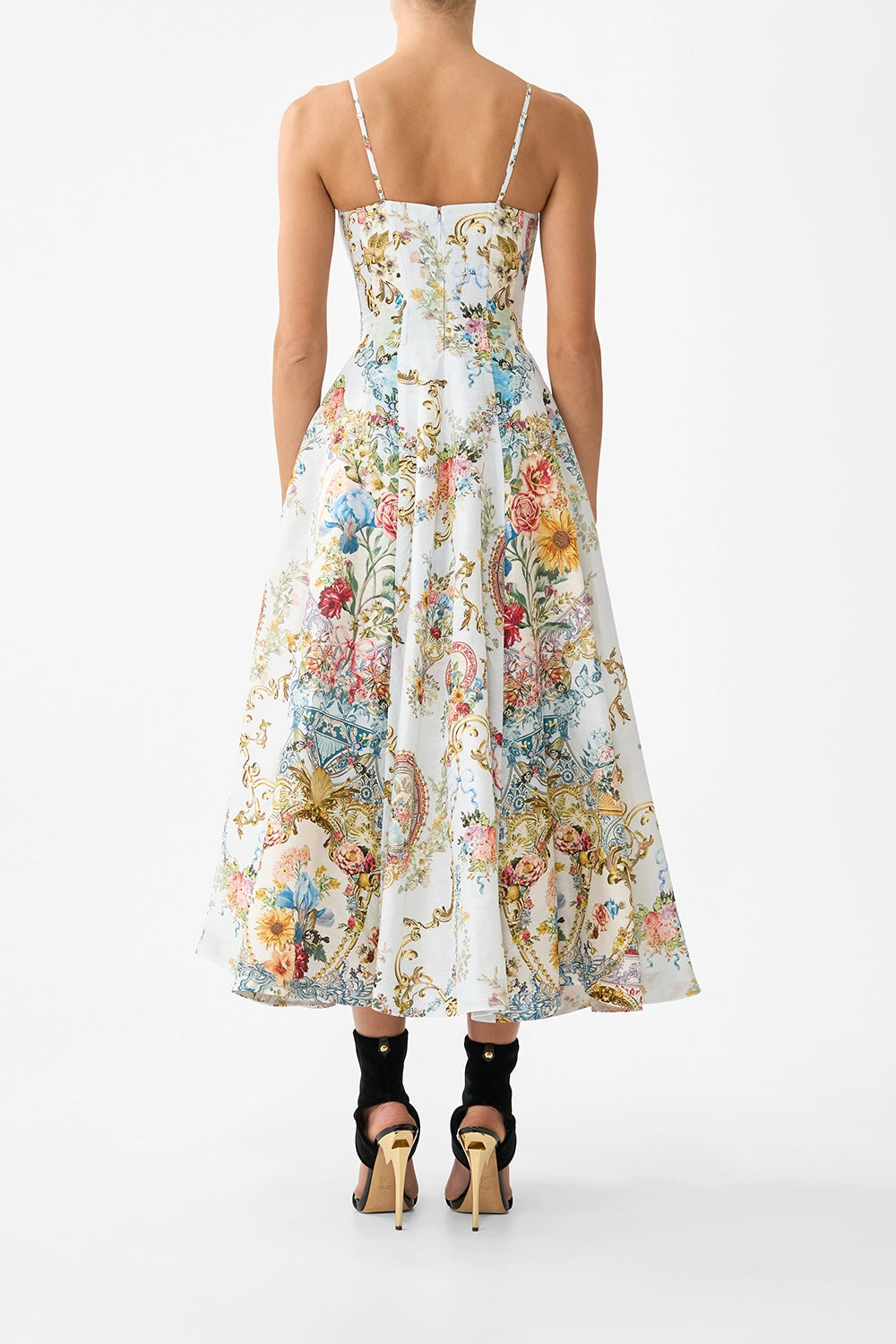 CAMILLA | SEVILLE SWEETHEART CORSET DRESS WITH LONG FLARED SKIRT